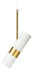 Подвесной светильник ЭРА PL33 WH/GD MR16 GU10 Б0061381