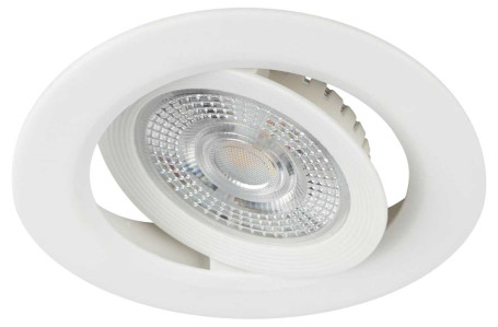 Светильник светодиодный встраиваемый ЭРА KL LED 25A-5 4K WH SET 10 5Вт 4000К круглый поворотный белый набор 10 шт Б0070938