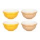 Набор чаш Cane, 12 см, 4 шт, коричневый, жёлтый