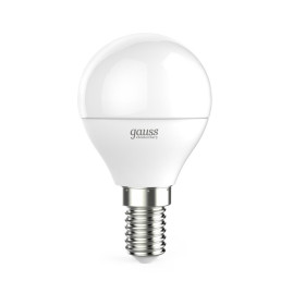 Лампа светодиодная Gauss E14 6W 4100K матовая 53126