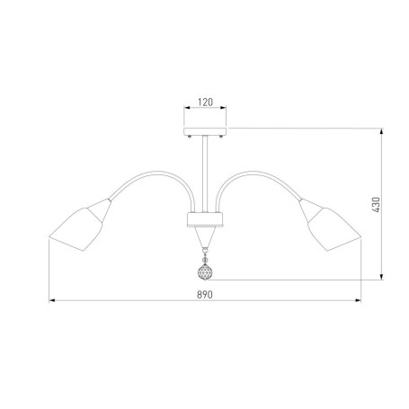 Потолочная люстра Eurosvet 30149/8 золото