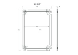 Зеркало прямоугольное в золотой раме