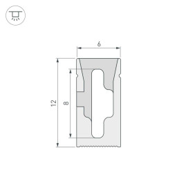 Профиль Arlight WPH-Flex-0612-Side-S8-10m White 040825
