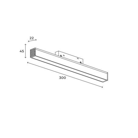 Трековый линейный светильник Hesby Lighting ElDeko 300мм-4000К 10Вт черный HSBL_0151