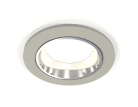 Комплект встраиваемого светильника Ambrella light Techno Spot XC6514003 SGR/PSL серый песок/серебро полированное (C6514, N6112)