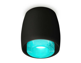 Комплект накладного светильника Ambrella light Techno Spot XS1142023 SBK/BL черный песок/голубой (C1142, N7194)