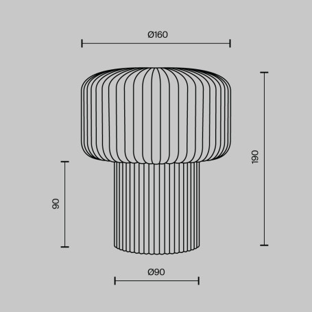 Настольный светильник Maytoni MOD404TL-01BG