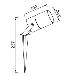 Наземный уличный светильник Mantra QUEBEC 9287