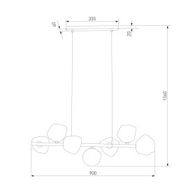 Подвесной светильник TK Lighting 11109 Lava Sabia a071864