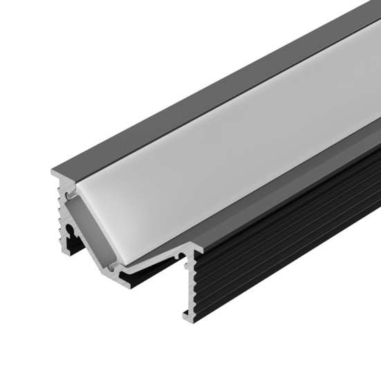 Профиль SL-BEVEL-W32-F-2000 ANOD BLACK Arlight 063941