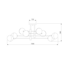 Потолочная люстра Eurosvet Nuvola 70129/8 латунь