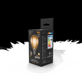Лампа светодиодная филаментная Gauss E14 9W 2700К прозрачная 105801109