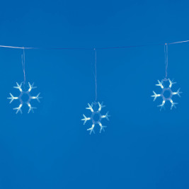 Светодиодная гирлянда Uniel занавес Снежинки-1 220V синий ULD-E1503-036/DTA Blue IP20 Snowflakes-1 UL-00001406