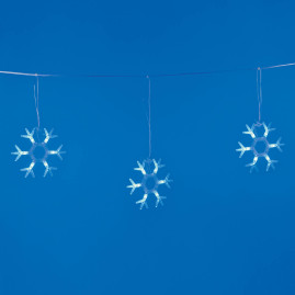 Светодиодная гирлянда Uniel занавес Снежинки-1 220V синий ULD-E1503-036/DTA Blue IP20 Snowflakes-1 UL-00001406