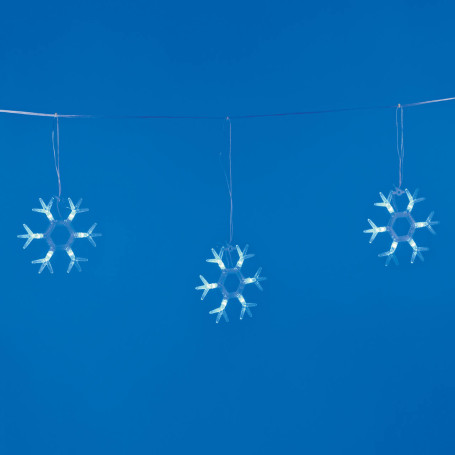 Светодиодная гирлянда Uniel занавес Снежинки-1 220V синий ULD-E1503-036/DTA Blue IP20 Snowflakes-1 UL-00001406