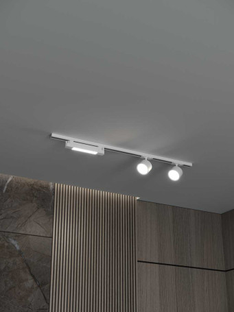 Накладная однофазная трековая система Hesby Lighting Skylite №14 со светильниками HSBL_kompl_S014_NI1W4K
