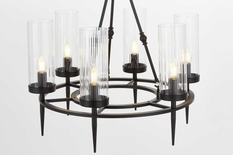 Подвесная люстра Lumina Deco Moratti LDP 8022-6 BK+PR