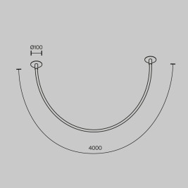 Подвесной светодиодный светильник Maytoni Tau MOD146PL-L40B3K