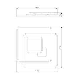 Потолочный светодиодный светильник Eurosvet Caroline 90255/1
