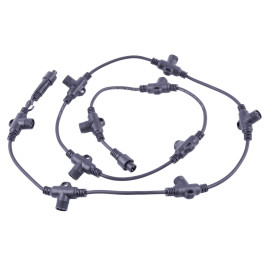 Провод-шина для гирлянд Uniel UCX-F90 T10/2M/BK UL-00013219