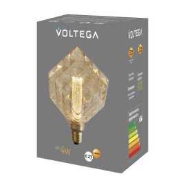 Лампа светодиодная филаментная Voltega 271 E27 4W 1800K желтая 8563