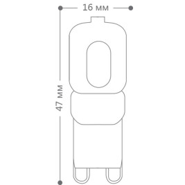 Лампа светодиодная Feron G9 5W 6400K Прямосторонняя Матовая LB-430 25638