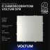 Выключатель с самовозвратом встраиваемый Voltum S70 одноклавишный 10А, (сталь) VLS010605