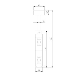 Декоративная стойка двойная Elektrostandard Esthetic Magnetic 85144/00 a065436