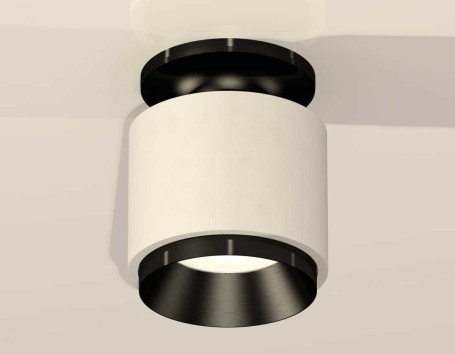 Комплект накладного светильника Ambrella light Techno Spot XS7510060 SWH/PBK белый песок/черный полированный (N7926, C7510, N7031)