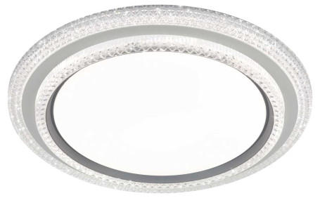 Светильник потолочный светодиодный ЭРА SPB-6 Sunny 86W-3K-6,5K-RC WH+GR с ДУ Б0070185