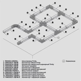 Коннектор прямой Maytoni Technical Accessorises TRA005CI-31B