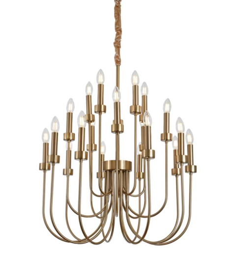 Люстра подвесная Alfa Light F1124-15 D650*H950 COPPER