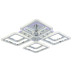 Потолочная светодиодная люстра Profit Light 8087/4+4 CHR C