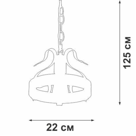 Подвесной светильник Vitaluce V1350-7/1