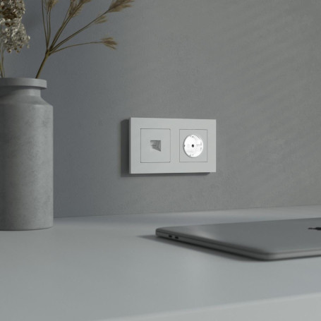 Розетка с подсветкой Werkel белый a069612