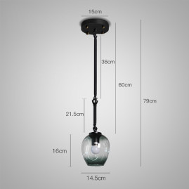 Подвесной светильник Imperium Loft Adel-One L1 Green Black 212798-26