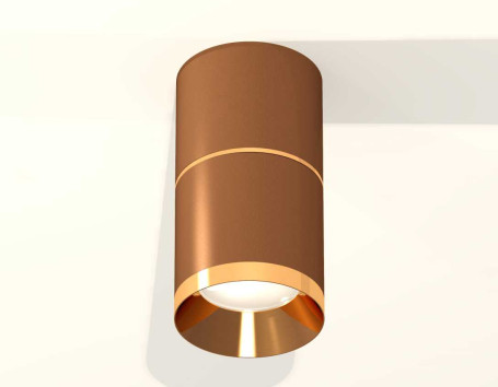 Комплект накладного светильника Ambrella light Techno Spot XS7404061 SCF/PYG кофе песок/золото желтое полированное (C7404, A2072, C7404, N7034)