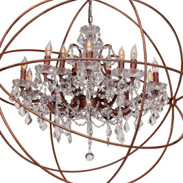 Подвесная люстра Loft IT Foucaults Orb Crystal Loft1897/15