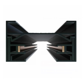Шинопровод FerGipps 1м 2TRA Black 1000x34x20 mm 220V черный 2TRA УТ000001995
