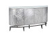 Комод серебристый с дверцами