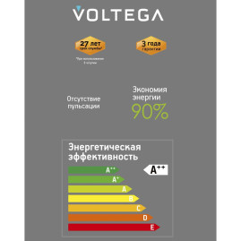 Лампа светодиодная филаментная Voltega 271 E27 4W 1800K золотая 8566
