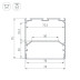 Профиль Arlight Line-S-7575-2000 Anod 041647