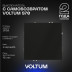 Выключатель с самовозвратом встраиваемый Voltum S70 одноклавишный 10А, (черный матовый) VLS010608