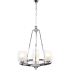 Подвесная люстра Lumina Deco Santini LDP 1220-4 CHR+WT