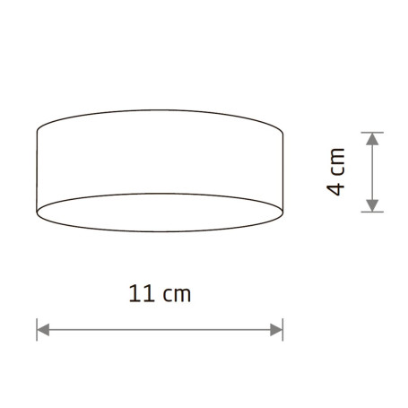 Потолочный cветильник Nowodvorski Lid Round Led Black 10406