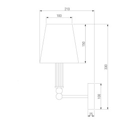 Бра Eurosvet Conso 60145/1 латунь