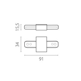 Питание трековое однофазное к 50202X-P, 50203X-P Lightstar Barra 502186-P
