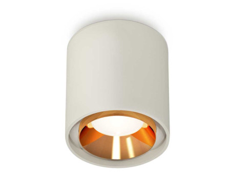 Комплект накладного светильника Ambrella light Techno Spot XS7724004 SGR/PYG серый песок/золото желтое полированное (C7724, N7034)