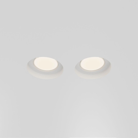 Встраиваемый светильник Maytoni Technical Gyps Modern DL002-GU10-02-W