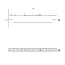 Трековый светодиодный светильник Elektrostandard Slim Magnetic 85209/01 a067371